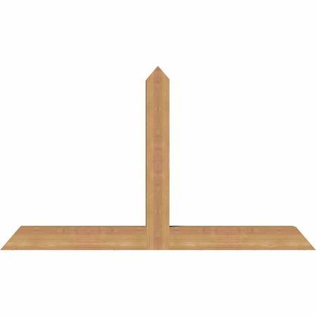 Ekena Millwork Portland Timber Gable Bracket, Western Red Cedar, 48"W x 28"H x 3 1/2"D x 3 1/2"F, 14/12 Pitch GBW048X28X0404POR00SWR